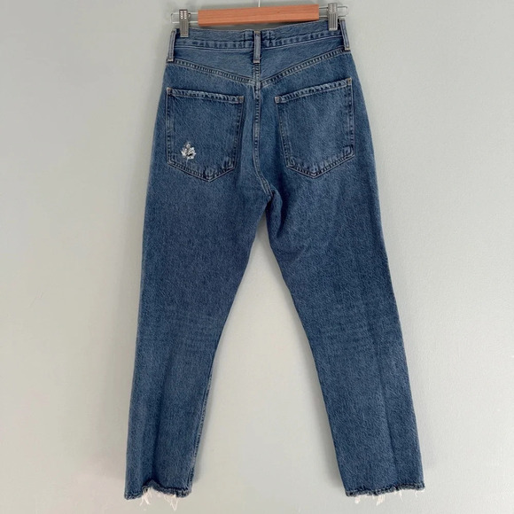 Agolde Riley High Rise Straight Crop - Picture 8 of 14